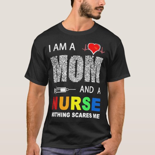 Krankenschwester Ich bin eine Mama und Krankenschw T-Shirt (Vorderseite)
