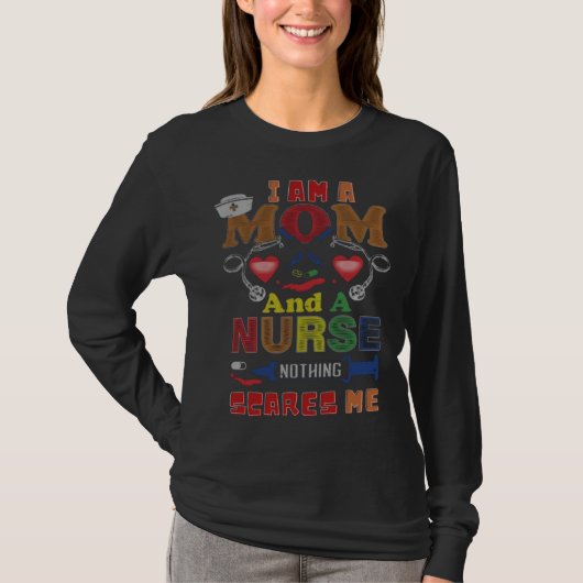 Krankenschwester Ich bin eine Mutter und eine Kran T-Shirt (Vorderseite)