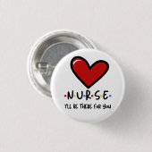 Krankenschwester, ich bin für dich da button (Vorne & Hinten)