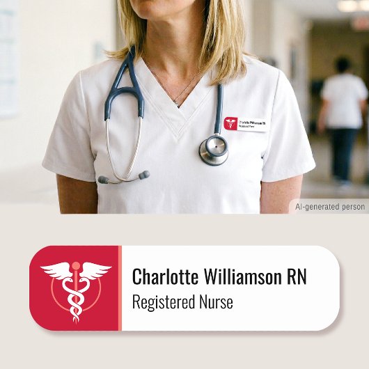 Krankenschwester ID Name Magnetisches Namensschild