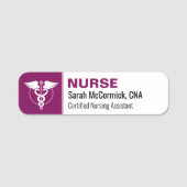 Krankenschwester ID Namensschild Benutzerdefiniert (Vorderseite)