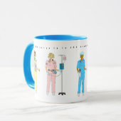 Krankenschwester im Haus! Tasse (Vorderseite Links)