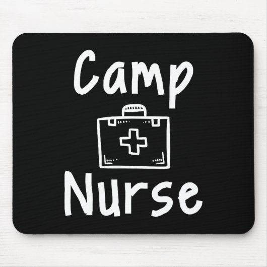 Krankenschwester im Lager Erste-Hilfe-Kit Silhouet Mousepad (Vorne)