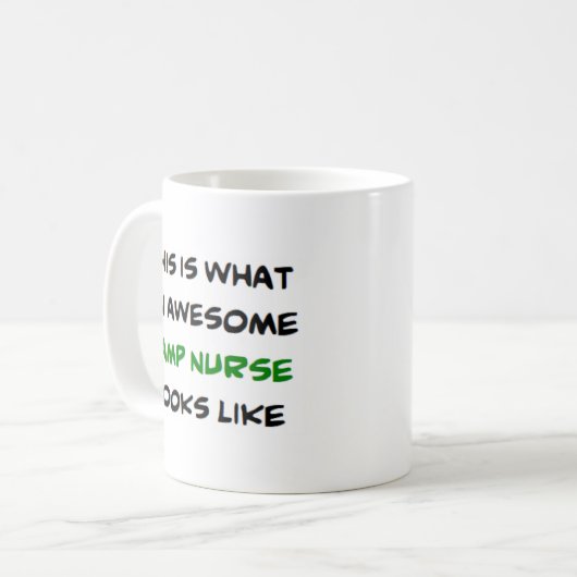 Krankenschwester im Lager, phantastisch Kaffeetasse (Vorderseite Links)