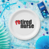 Krankenschwester im Ruhestand, einfach 9" Papierpl Pappteller (Party)
