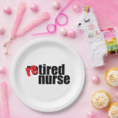 Krankenschwester im Ruhestand, einfach 9" Papierpl Pappteller (Party)