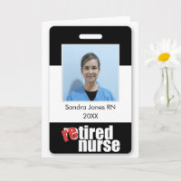 Krankenschwester im Ruhestand personalisiertes Fot