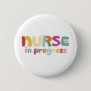 Krankenschwester in Ausbildung Button