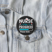 Krankenschwester in Ausbildung Lade Runde Schaltfl Button (Beispiel)