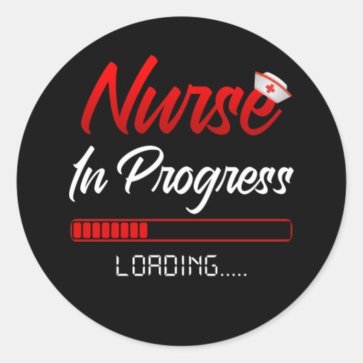 Krankenschwester in der Ausbildung der Krankenschw Runder Aufkleber (Vorderseite)