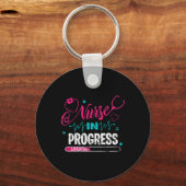 Krankenschwester in der laufenden Krankenpflegersc Schlüsselanhänger (Rückseite)