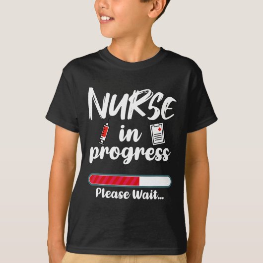 Krankenschwester in der laufenden Schule für die l T-Shirt (Vorderseite)