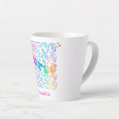 "Krankenschwester" in eleganten Regenbogenfarben Milchtasse (Rechte Ecke)