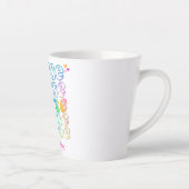 "Krankenschwester" in eleganten Regenbogenfarben Milchtasse (Rechts)