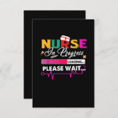 Krankenschwester in Progress Kindergärtnerschule b Begleitkarte (Vorne/Hinten)