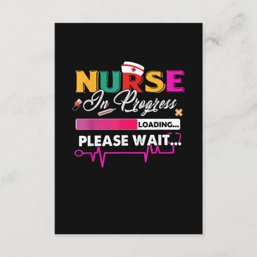 Krankenschwester in Progress Kindergärtnerschule b Begleitkarte (Vorderseite)