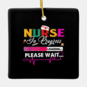 Krankenschwester in Progress Kindergärtnerschule b Keramikornament (Vorderseite)
