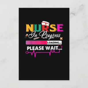 Krankenschwester in Progress Nurse Funny Nursing S Begleitkarte