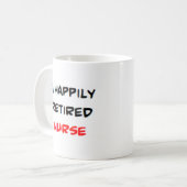 Krankenschwester in Rente Kaffeetasse (Vorderseite Links)