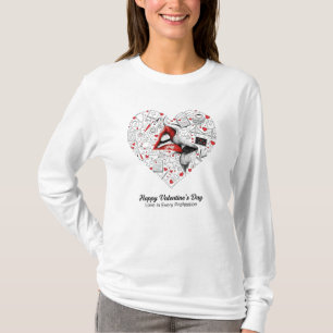 Krankenschwester Ingenieur Lehrer Berufsvalentinst T-Shirt
