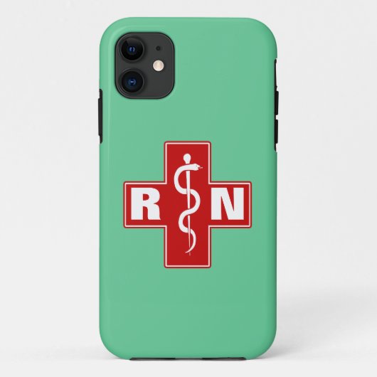 Krankenschwester-Initialen Case-Mate iPhone Hülle (Rückseite)