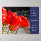 Krankenschwester ist geborene Kunst Kümmre Mitgefü Poster (Vorne)