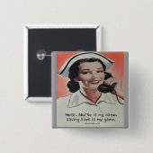 Krankenschwester ist mein Name Button (Vorne & Hinten)