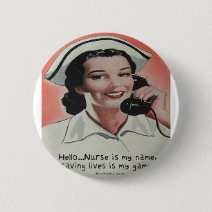 Krankenschwester ist mein Name Button