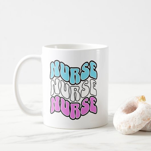 Krankenschwester Kaffeetasse (Mit Donut)