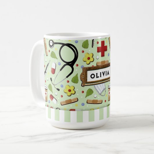 Krankenschwester Kaffeetasse (Vorderseite Links)