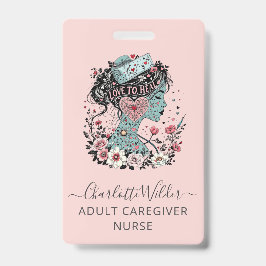 Krankenschwester Karegiver Rosa Ausweis