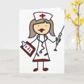 Krankenschwester Karte (Gelbe Blume)