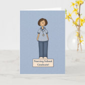 Krankenschwester Karte (Gelbe Blume)