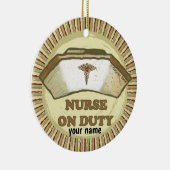 Krankenschwester Keramik Ornament (Rechts)