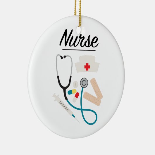 Krankenschwester Keramik Ornament (Rechts)