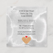 Krankenschwester / Kinderpfleger / pfleger Quadratische Visitenkarte (Rückseite)