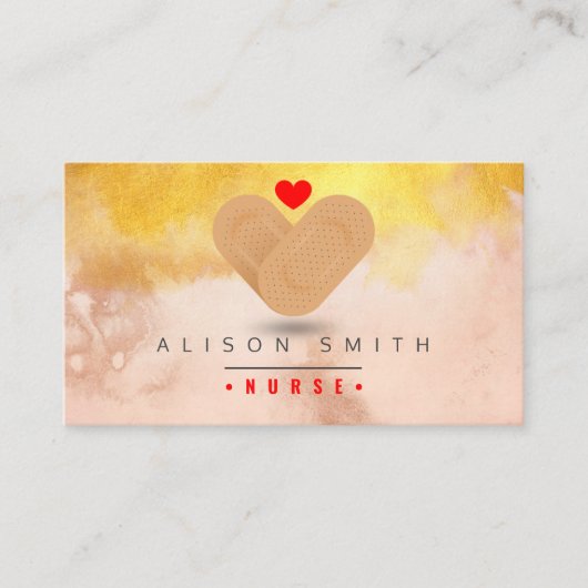 Krankenschwester / Kinderpfleger / pfleger Visitenkarte (Vorderseite)