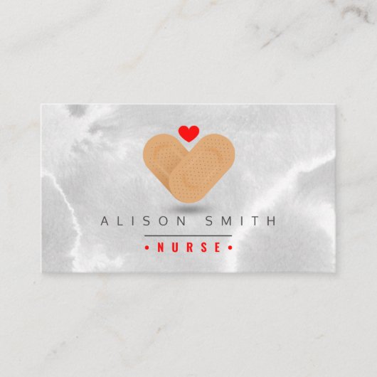 Krankenschwester / Kinderpfleger / pfleger Visitenkarte (Vorderseite)