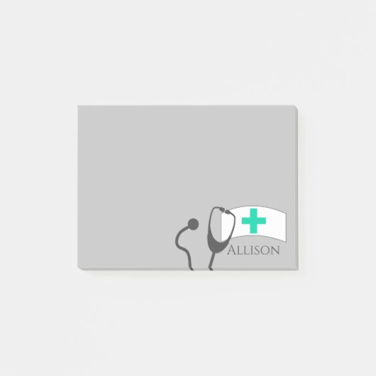 Krankenschwester-klebrige Post-Itanmerkungen Post-it Klebezettel (Vorderseite)