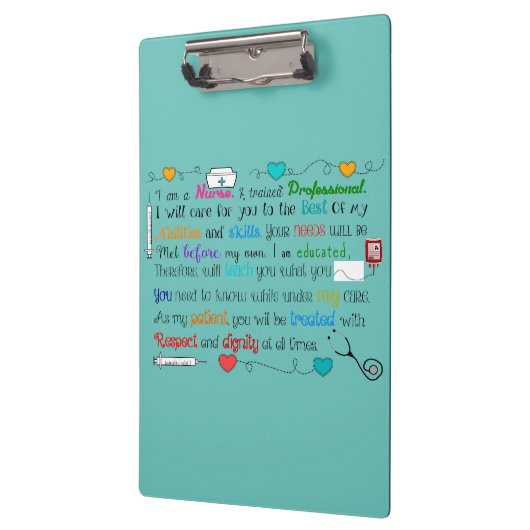 Krankenschwester-Klemmbrett-Krankenschwester Klemmbrett (Links)