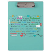 Krankenschwester-Klemmbrett-Krankenschwester Klemmbrett (Vorderseite)