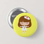 Krankenschwester-Knopf Button (Vorne & Hinten)