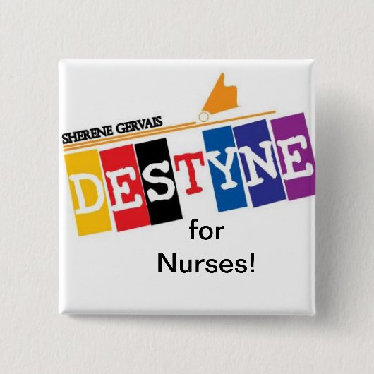 Krankenschwester-Knopf Button (Vorderseite)