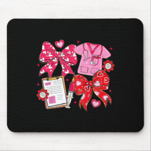 Krankenschwester Kokette Schleife Valentinsk ranke Mousepad