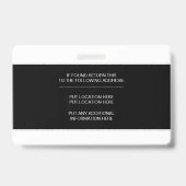 Krankenschwester/Krankenschwester mit älterer Kran Ausweis (Rückseite)