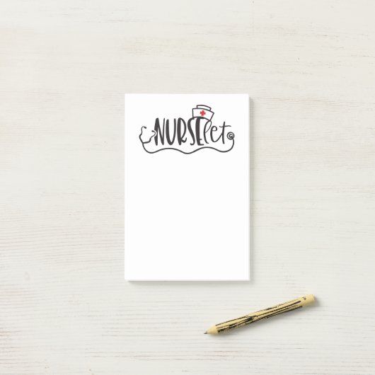 Krankenschwester Krankenschwester Post-it Klebezettel (Auf Schreibtisch)