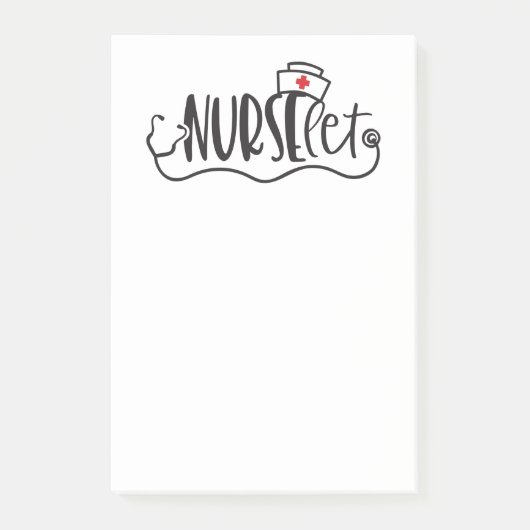 Krankenschwester Krankenschwester Post-it Klebezettel (Vorderseite)