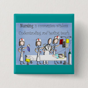 Krankenschwester-Kunst-Geschenke Button