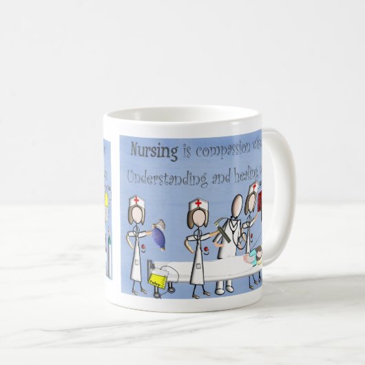 Krankenschwester-Kunst-Geschenke Kaffeetasse (VorderseiteRechts)