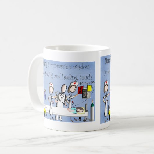 Krankenschwester-Kunst-Geschenke Kaffeetasse (Vorderseite Links)